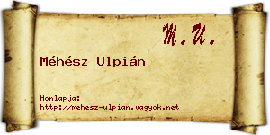 Méhész Ulpián névjegykártya